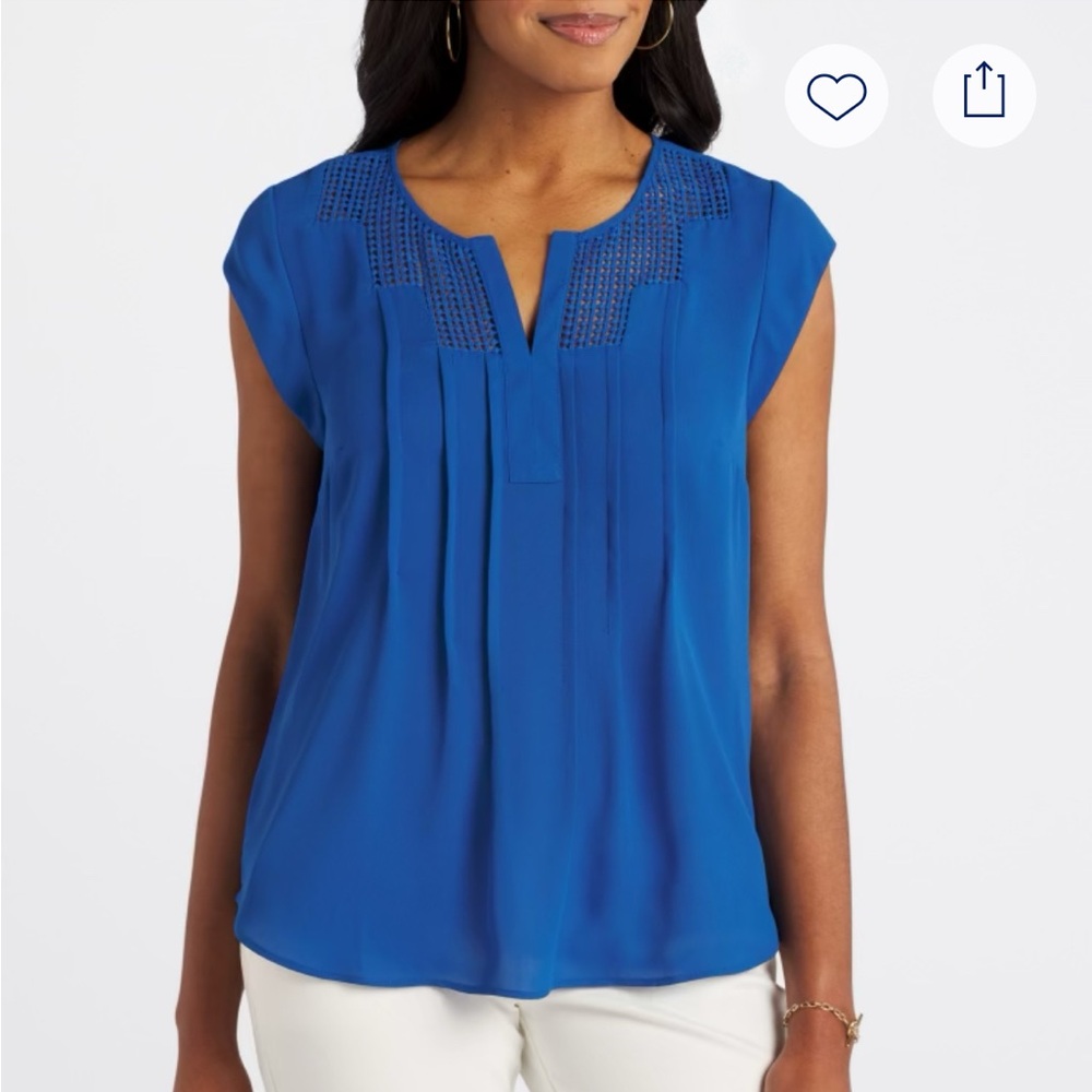 Daniel Rainn Elegant Lace V-Neck Blouse